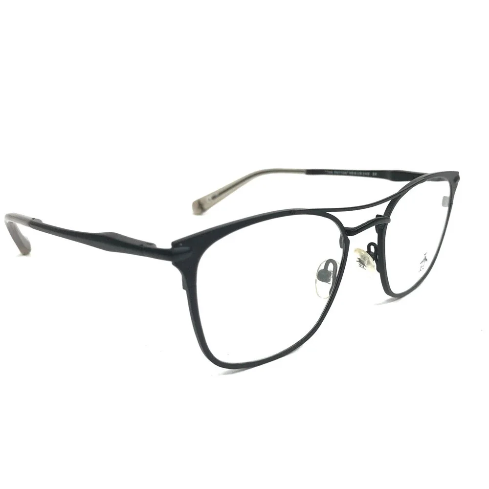 Penguin Eyeglasses Frames THE PATTON BK Black Square Full Rim 49-19-140